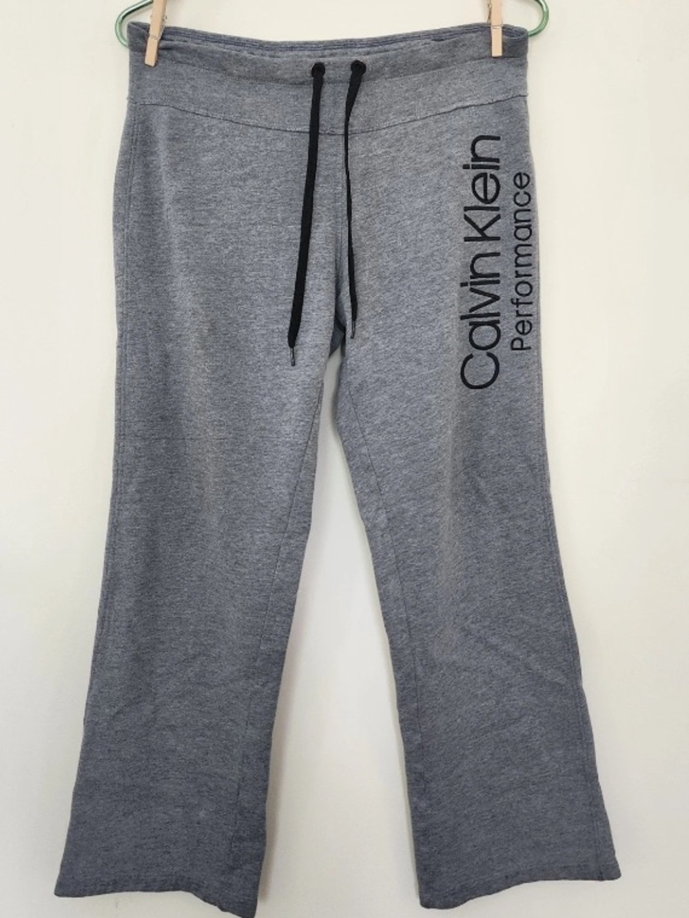 Calvin Klein Kids Heather Gray Logo Drawstring Sweatpants